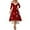 Wine, variant on Women Christmas Outfit Elegant Holiday Party Dress For Festive Dinner Evening Gala Celebration Comfortable Flowy Design Green L