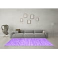 thumbnail image 3 of Ahgly Company Indoor Round Abstract Purple Contemporary Area Rugs, 3' Round, 3 of 4