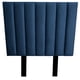 thumbnail image 2 of Cabecera King Size El Bazar Store Drey Terciopelo Azul Marino Rayas Moderna, 2 of 4