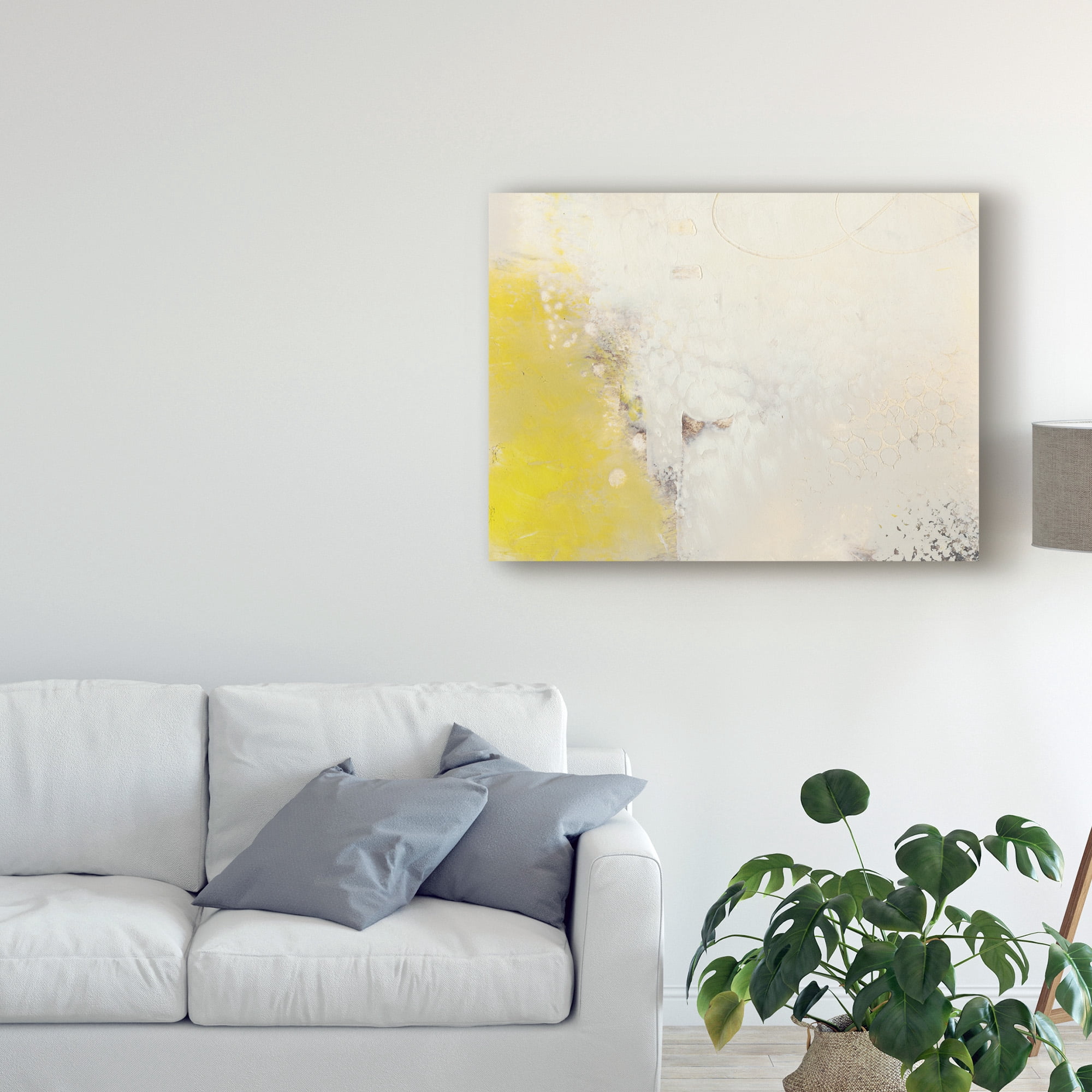 Trademark Fine Art 'Yellow Lux I' Canvas Art by Sue Jachimiec
