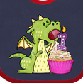 thumbnail image 4 of Inktastic Dragon Cupcake 1st Birthday Boys or Girls Baby Bib, 4 of 4