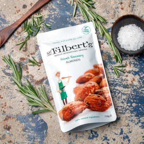 Mr Filbert's French Rosemary Almonds 100g, British Import (Pack of 3)