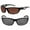 Black/High Definition Amber, variant on "The Competitor" 2 Pair of Precision Sport Wrap Bifocal Sunglasses Featuring High Definition Lenses - High Definition Amber/High Definition Amber - 2.00
