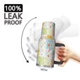 thumbnail image 3 of 40oz Pioneer Flower Floral Print Pattern Insulated Tumbler with Handle, BPA-Free Leak Proof Lid and Straws, Double Wall Vacuum, Hot 12h/Cold 34h, 3 of 6