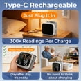 thumbnail image 6 of Automatic Wrist Blood Pressure Monitor, Rechargeable, Voice Broadcast ON/OFF, Large LCD Display, 2-User 300 Memory, Adjustable Cuff 5.3-7.7 inches, BP Machine for Home Travel Seniors, 6 of 10