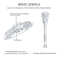 thumbnail image 5 of Rosec Jewels Designer Diamond Engagement Ring (Lab Grown) - 1 Carat - 6 mm - EF-VS Quality, 18K White Gold, US 4.00, 5 of 8