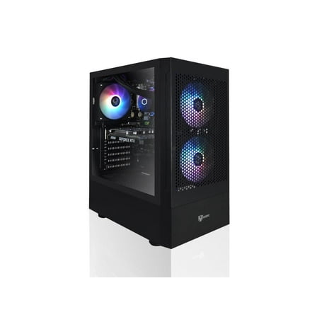 AVGPC Max Gaming PC - AMD RYZEN 7 5700X 8-Core, Nvidia GeForce RTX 5060, 32GB RAM, 1TB M.2 NVMe SSD, Heat-pipe Cooler, Windows 11 Black