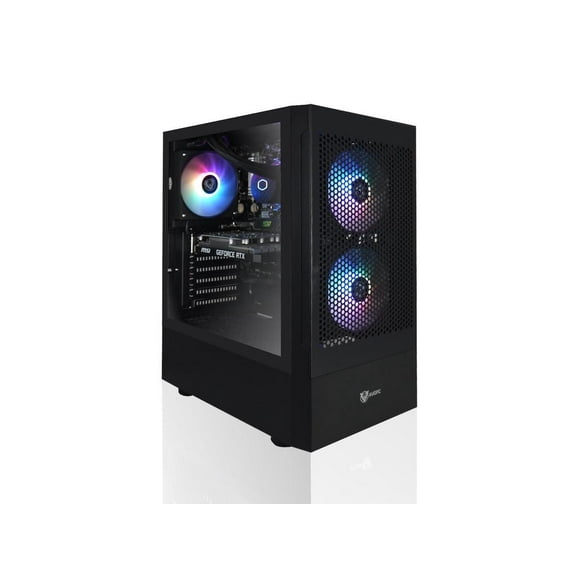 AVGPC Max Gaming PC - AMD RYZEN 7 5700X 8-Core, Nvidia GeForce RTX 5060, 32GB RAM, 1TB M.2 NVMe SSD, Heat-pipe Cooler, Windows 11 Black