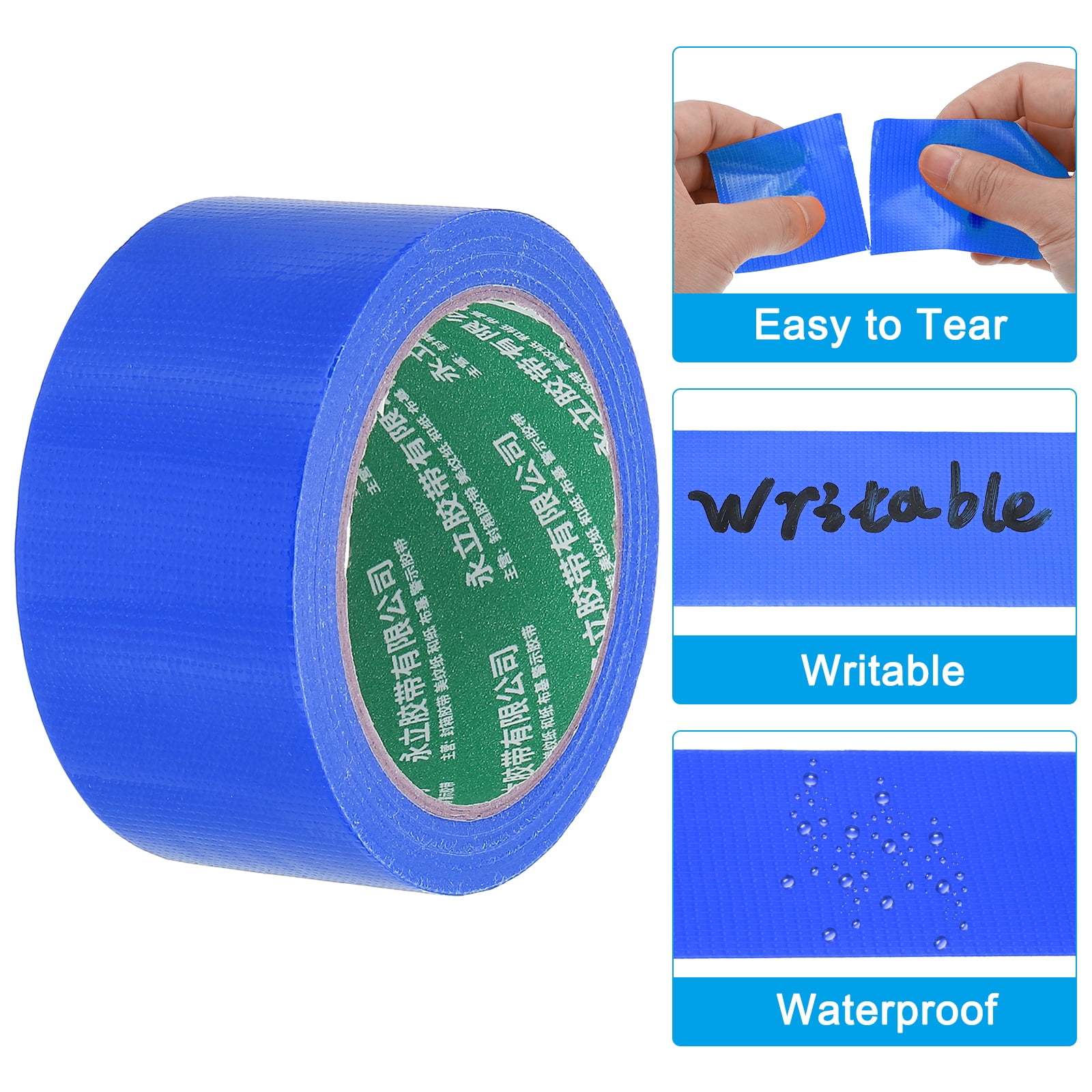 Uxcell Pickleball Ball Court Marking Tape 66ft, Marking Edge Guard Ultra-Adhesive Tape, Blue 4 Pcs