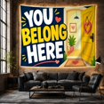 thumbnail image 6 of You Belong Here with Letters Left Surrounded Radiating, Mystical Fantasy for Space Lovers, Galaxy Room Decor, Valentine'S Day Gift, Tapestry Wall Hanging for Bedroom and Dorm, 6 of 7