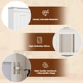 thumbnail image 4 of DRNANLIT 35inch Bathroom Wall Cabinet with Mirror, Wall Mounted Cabinet with Open Shelf, Mirrored Door Storage Cabinet, White, 4 of 9