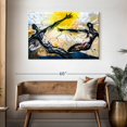 thumbnail image 3 of Elephant Stock Graffiti Souls Wall Art - Horizontal Canvas Wall Art - Living Room Wall Decor - People Canvas - Yellow And Black Decor - 45" x 30", 3 of 8