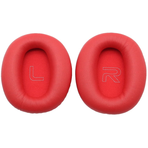 Methold Almohadillas para los oídos Cojín Auriculares Protección auditiva Cancelación de ruido Orejeras Reemplazo de auriculares sobre la Relojes inteligentes Rojo