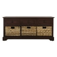 thumbnail image 2 of SAFAVIEH Damien 3-Drawer Storage Bench Red, 2 of 7
