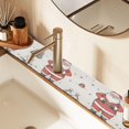 thumbnail image 2 of Yayeee Faucet Mat for Kitchen Sink 30" Diatomite Long Splash Guard Pad, Beige Christmas Santa, 2 of 7