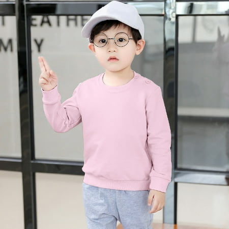 

Hunpta Infant Baby Boys Girls Solid Fashion Loose Warm Tops Sweatshirt Clothes