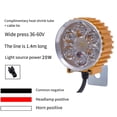 thumbnail image 3 of 48V ebike electric bicycle 6/9LED headlight LED folding electric bike headlight, 3 of 7