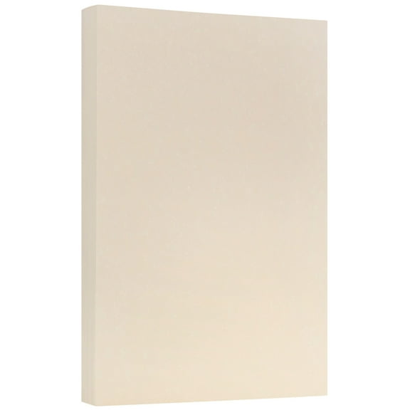 JAM Paper Parchment Legal Paper, 8.5 x 14, 500 per Pack, 24lb Natural Recycled