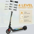 thumbnail image 2 of Caroma Electric Scooter for Kids Ages 6-12,150W/180WMotor,10 MPH Max Speed & 7 Miles,Colorful Lights,Adjustable Height & Speed,LED Display,Foldable Kids Electric Scooter 132 Lbs Max Load,Idea Gift, 2 of 5