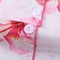 thumbnail image 6 of Women's Shorts Suits 2 Piece Summer Beach Hawaiian Printed Short Sleeve Button Down Sets Comfy Casual Vacation Loose Fit Loungewear, 6 of 7