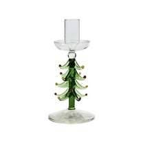 Christmas Tree Glass Candle Christmas Wreath Candle Stand Colorful Home Candle Home Decoration Ornament