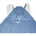 thumbnail image 2 of Little Treasure Baby Boy Cotton Animal Face Hooded Towel, Chevron Elephant, One Size, 2 of 3