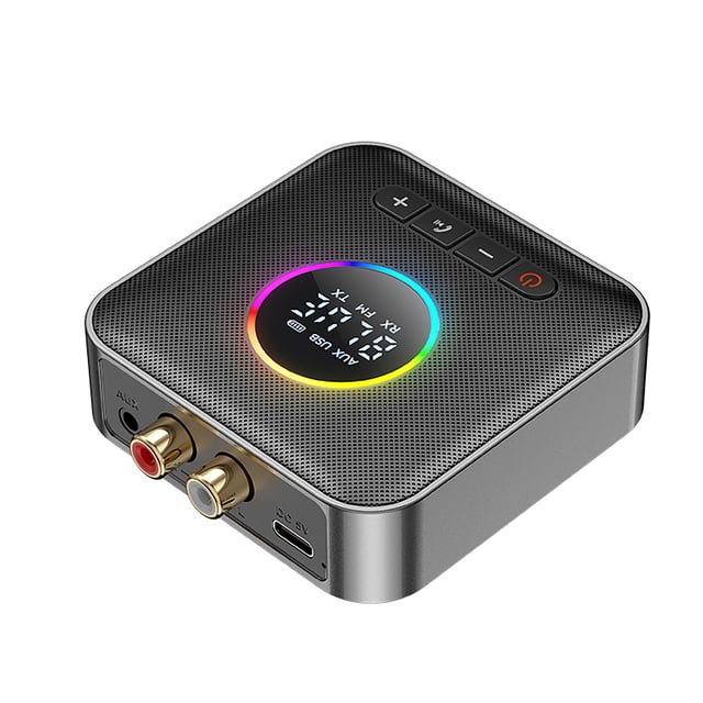 NATEFEMIN AUX RCA USB Port Bluetooth Adapter for Audio Streaming Remote Wireless from Table Phone Connect Old Speakers Digital