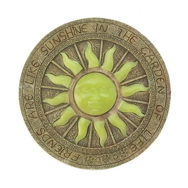 Zingz & Thingz Bursting Sun Glowing Stepping Stone 10.25x10.25x0.5”