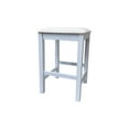 thumbnail image 2 of Carolina Classics  Set of 2 Tristan Backless Counter Stool in Antique White, 2 of 2