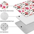thumbnail image 5 of Pioneer Flower Floral Print Pattern Bathroom Rugs Sets 3 Piece,Toilet Cover Set,Absorbent Non Slip Bathroom Mats Sets with U-Shaped Contour Rug Toilet Rug Set, 5 of 5