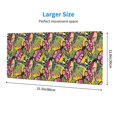 thumbnail image 3 of Pofeuu Colrful Tropical Leaves Print Desk Mat for Keyboard and Mouse，Computer Desk Matt for Desktop，Large Mouse Pad for Desk，Desk Pads on Top of Desks 12x31.5in, 3 of 8