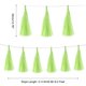 thumbnail image 2 of 15uds Guirnalda Borlas Cristal Verde con Cuerda Borlas Papel Seda para Fiesta Borlas Fiesta Kits Bricolaje para Decoración Boda Cumpleaños, 2 of 7