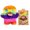 Oogah Boogah(Multicolore), variante sur Fugglers Drôles Monstres Laids en Peluche Liquidation - 9 Pouces Oogah Boogah Animaux en Peluche - Mignons Peluches Douces Cadeaux d'Anniversaire Halloween Noël pour Garçons Filles (Achetez Plusieurs Économisez 10 %)