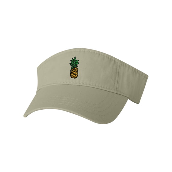 Adult Pineapple Embroidered Visor Dad Hat