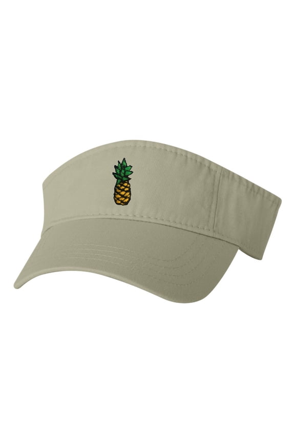 Adult Pineapple Embroidered Visor Dad Hat