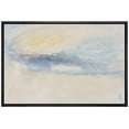 thumbnail image 5 of PixonSign Framed Canvas Print Wall Art Blue Yellow Pastel Cloud Landscape Nature Wilderness Illustrations Modern Art Decorative Minimal Rustic for Living Room, Bedroom, Office - 24"x36" Black, 5 of 5