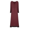 thumbnail image 4 of Kiplyki Fall Dresses for Women Slimming Round Neck Medieval Long Dresses, 4 of 5