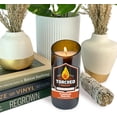 thumbnail image 3 of Torched Pumpkin Porter 8 oz Beer Bottle Scented Candle Bomber Bottle Brown, 3 of 6