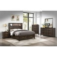 thumbnail image 2 of 5 PC Full Modern Bedroom Set made with Wood in Walnut color, 2 of 20