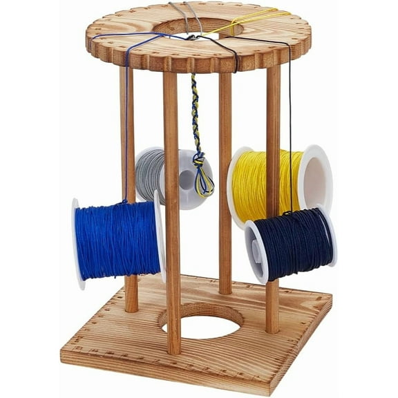 Kumihimo Marudai Disk Kit 32 Slot Wooden Kumihimo Braiding Disk Set Desktop Kumihimo Bracelet Knitting Disk DIY Braiding Disk Burlywood Wood Beading Cord Disc Tool for Bracelet Making diy