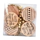 thumbnail image 5 of 10 piezas de árbol de Navidad de madera hueco colgante accesorio decoración navideña Redondo, 5 of 9