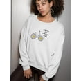 thumbnail image 2 of Wherever You Go Daisy Bicycle Sweatshirt Women -Image by Shutterstock, Female 4X-Large, 2 of 4