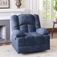 thumbnail image 2 of MAYEERTY Blue Oversized Rocking Recliner Sofa for Adults, Chenille, Ergonomic, Perfect for Living Room, 2 of 7