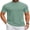 Gray Green, variant on Men's Mock Neck T-Shirt Short Sleeve Casual Basic Tops Half Turtleneck Pullover Solid Tee