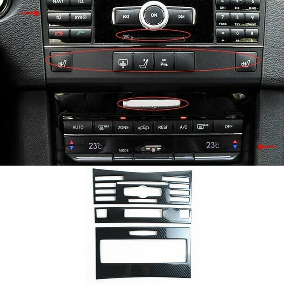 Cadre de Panneau CD en Acier Inoxydable pour Mercedes Classe E W212 une Mise à Niveau Pratique