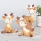 thumbnail image 3 of Liangnv Decoración para tarta de ciervo de 3,9 pulgadas, lindas figuras de resina de cervatillo, juguetes, adorno de ciervo de animales del bosque, decoración para el hogar y la fiesta para baby, 3 of 5