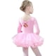 thumbnail image 2 of VBGYA Leotardos de ballet para niñas vestidos de tutú para niños pequeños falda de ballet de manga corta traje de bailarina, 2 of 4