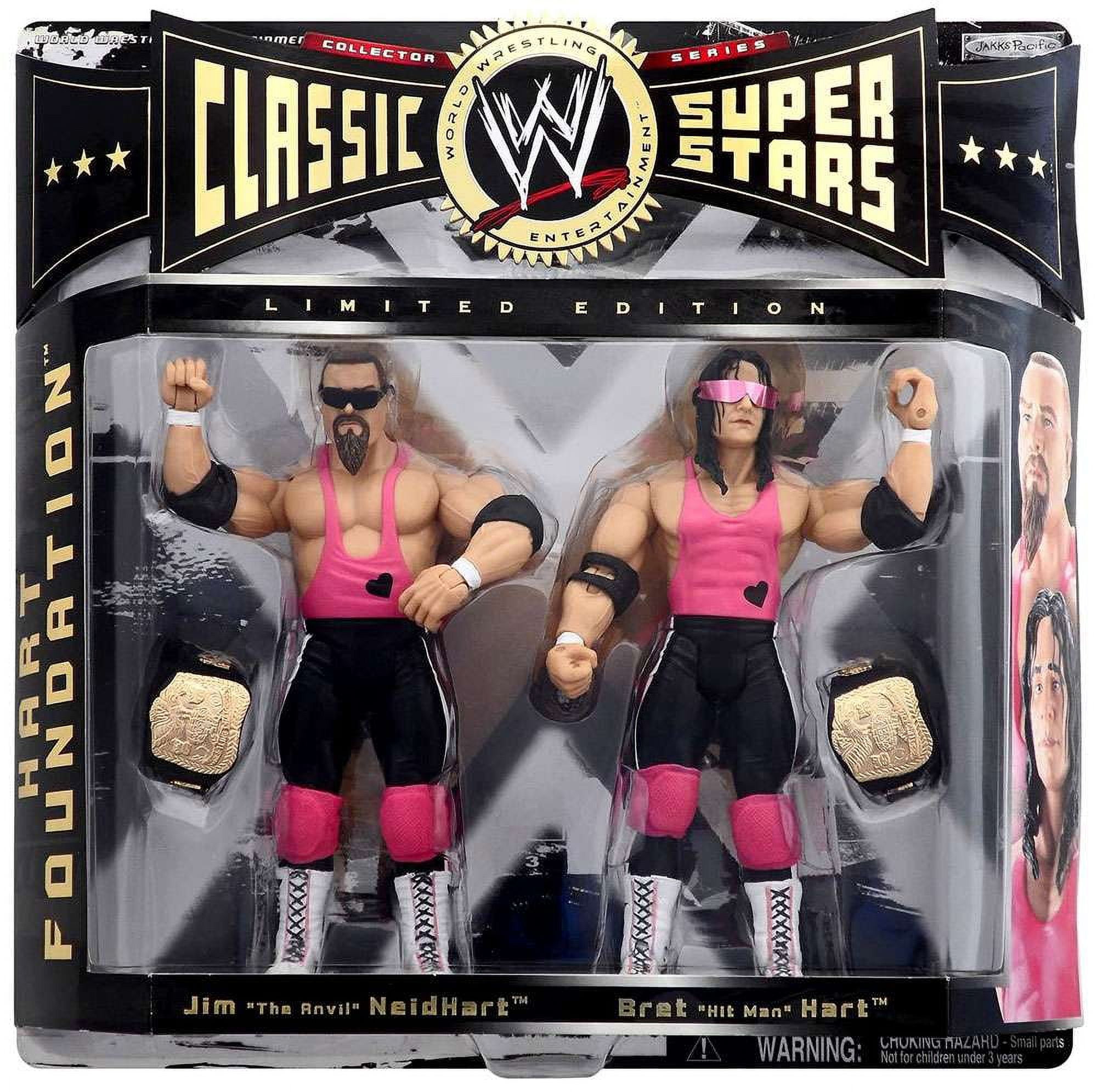 WWE Wrestling Deluxe Classic Superstars Series 7 Bret Hart Action