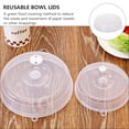 thumbnail image 2 of OUNONA 4pcs Microwave Oven Covers Sealed Food Lids For Freshness Protects Against Splatter, 2 of 8