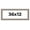 Linus, variant on 36x12 Frame Grey Solid Wood Picture Frame Width 1 Inches | Interior Frame Depth 0.5 Inches |